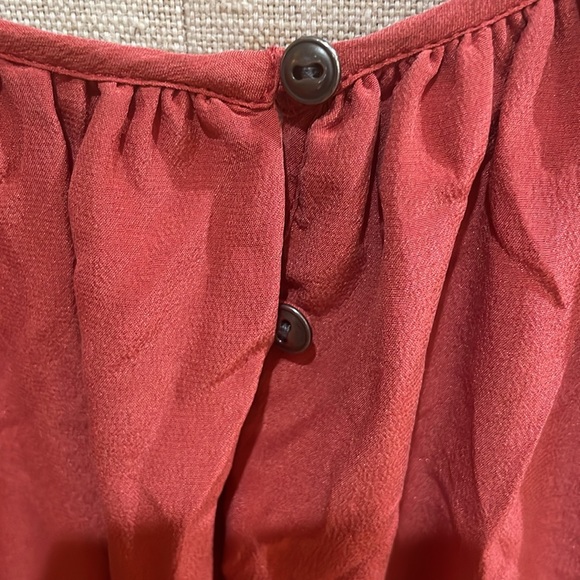 Madewell silk Skyway Cami dress spaghetti straps warm berry women’s size 10 - Picture 9 of 14